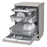 LG Bulaşık Makinesi | QuadWash™ Teknolojisi | 10 Yıl Motor Garantili | 3 Raflı | E Enerji Sınıfı | Metalik Gri Renk, DFC425FP