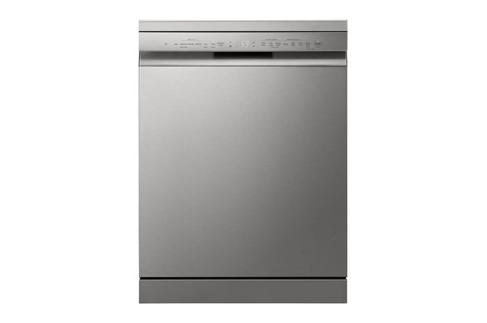 LG Bulaşık Makinesi | QuadWash™ Teknolojisi, Ayarlanabilir Raflar ve Yapay Zeka Destekli Temizlik, DFC435FP için önden görünüm