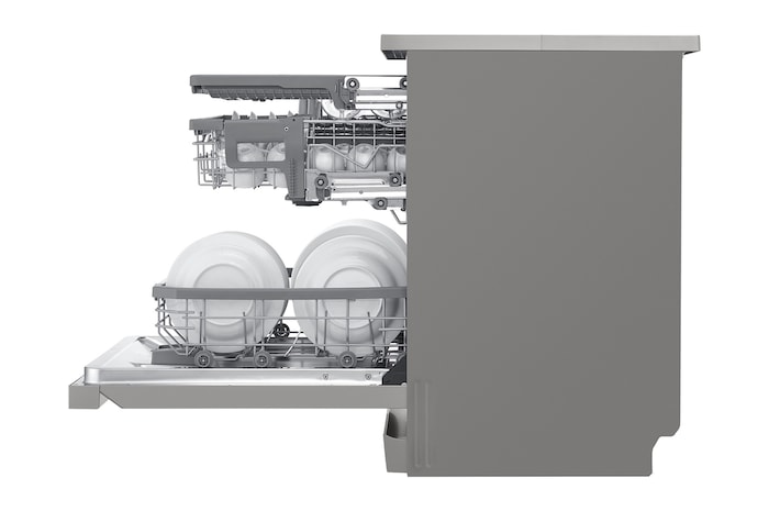 LG QuadWash™ Bulaşık Makinesi | Ayarlanabilir Raflı | Yapay Zeka Temizlik Teknolojili, DFC435FP