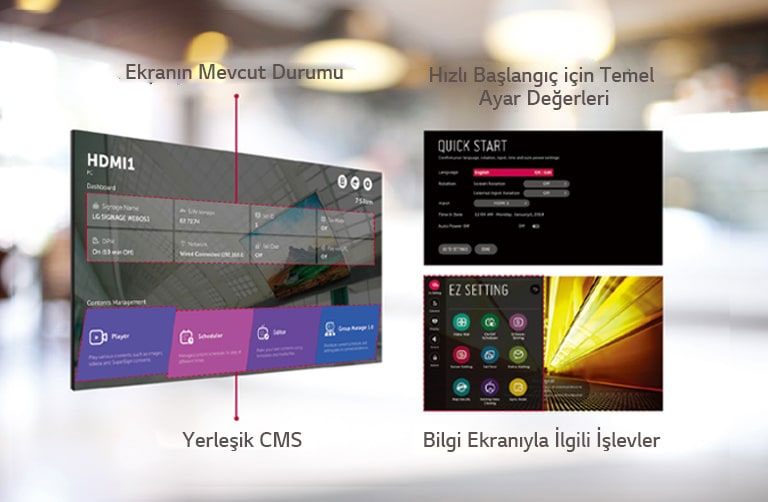 Kullanımı kolay Grafik Kullanıcı Arayüzü (GUI) sayesinde aynı anda birkaç görev gerçekleştirmek mümkündür.