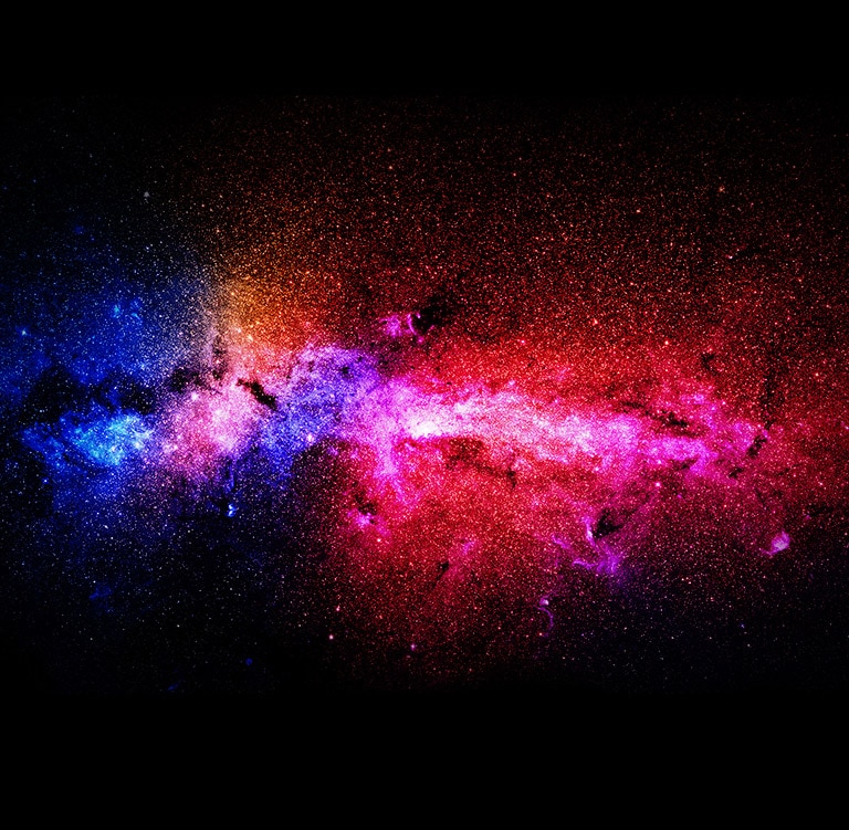 Zengin renkler ve canlı görüntü kalitesiyle evren görüntüsü.