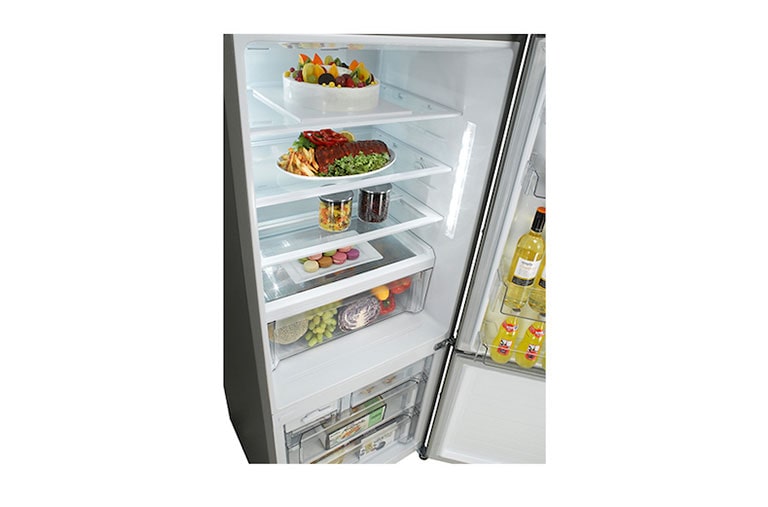 LG A++, 499 Litre, 70cm Genişlik, No Frost, İnoks, GC-B559PLCZ
