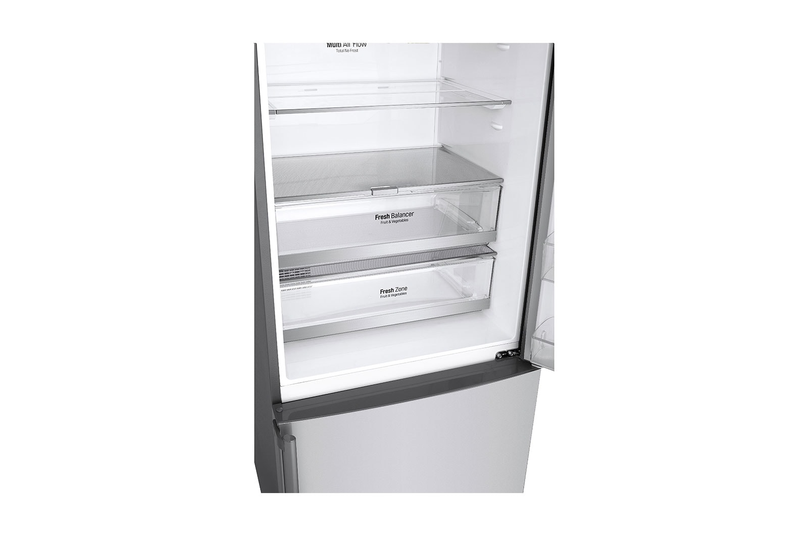 LG No Frost Buzdolabı  500 Litre 70,5cm Genişlik DoorCooling+™ E Enerji Sınıfı Metalik Gri, GC-B569BLCZ