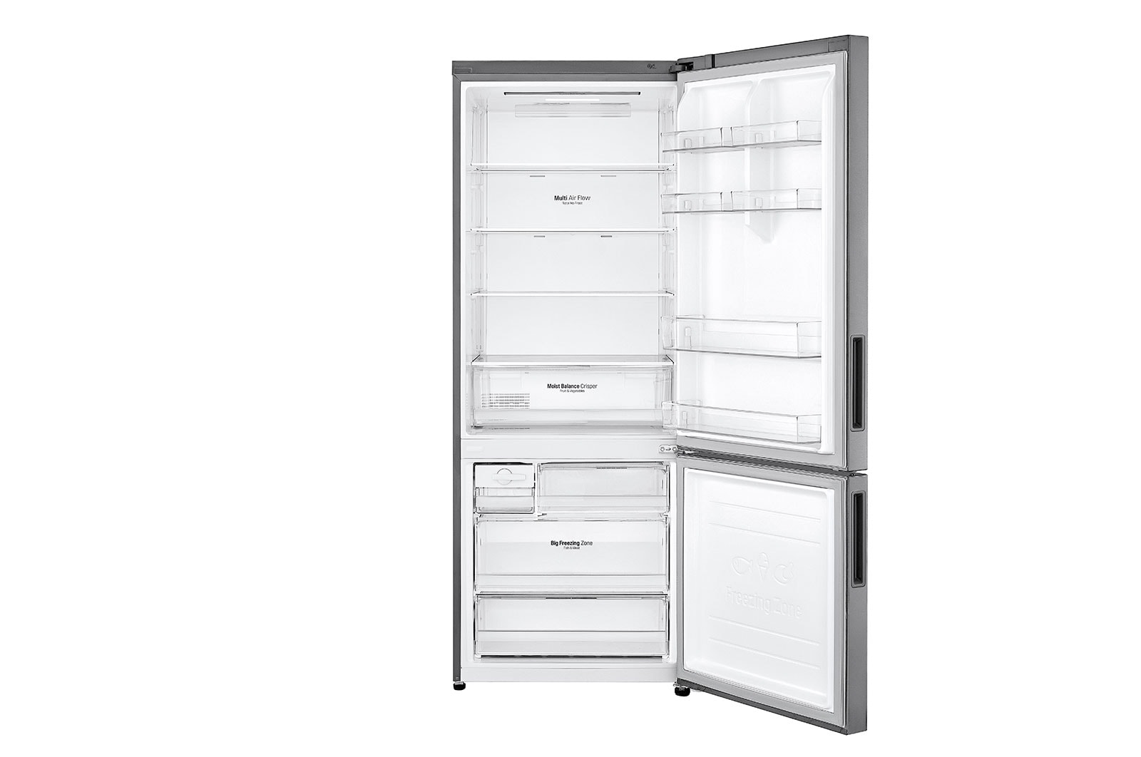LG No Frost Buzdolabı  499 Litre  70cm Genişlik DoorCooling+™ E Enerji Sınıfı Metalik Gri, GC-B569NLHZ