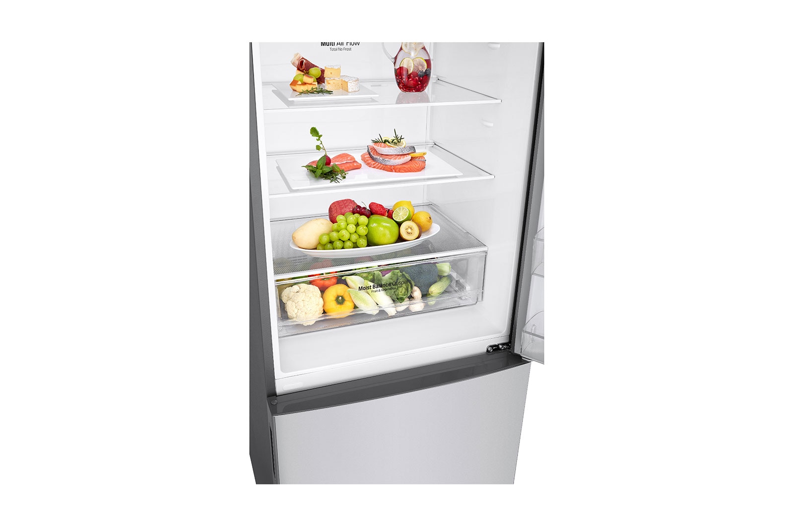 LG No Frost Buzdolabı  499 Litre  70cm Genişlik DoorCooling+™ E Enerji Sınıfı Metalik Gri, GC-B569NLHZ