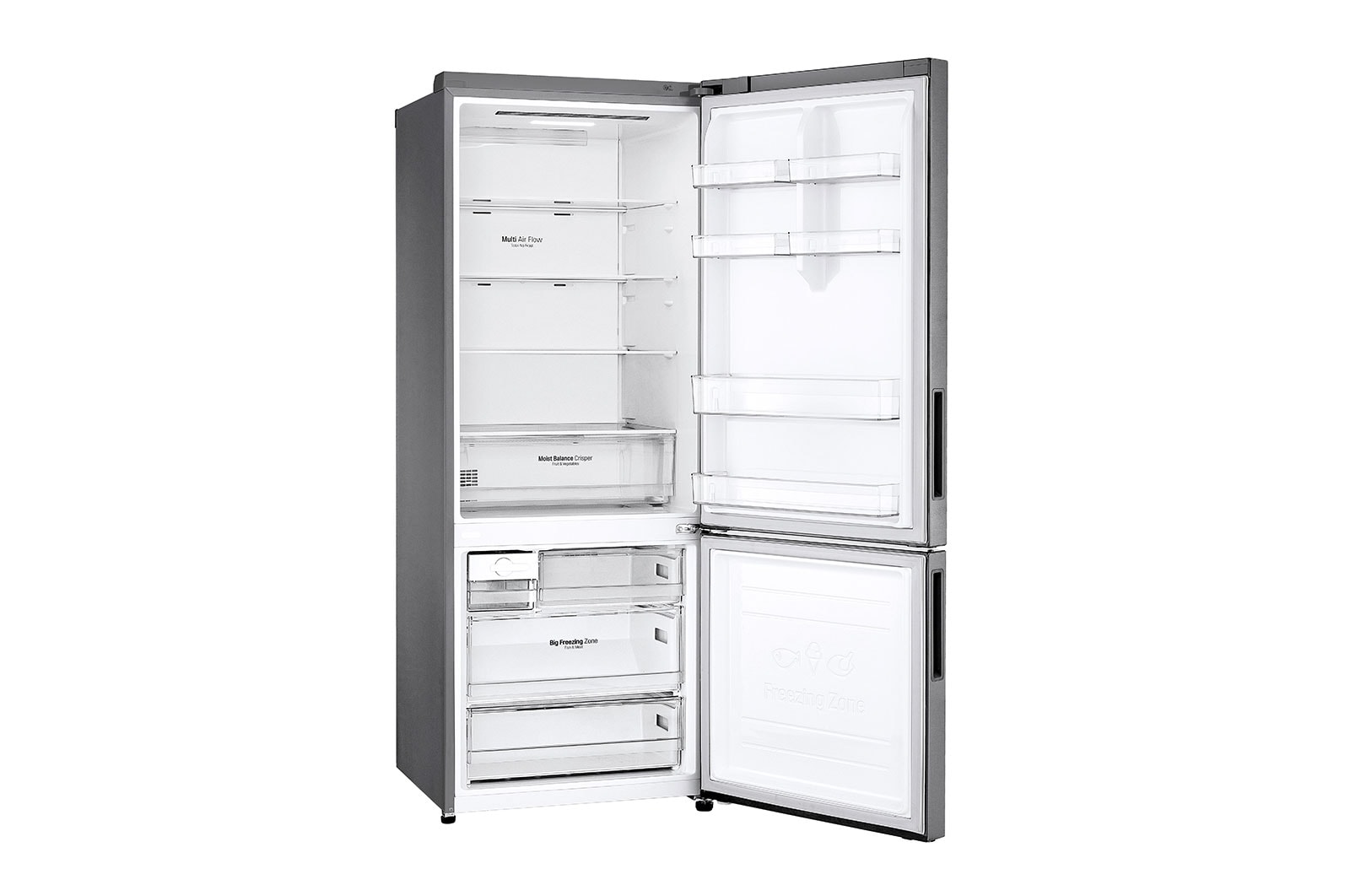 LG No Frost Buzdolabı  499 Litre  70cm Genişlik DoorCooling+™ E Enerji Sınıfı Metalik Gri, GC-B569NLHZ