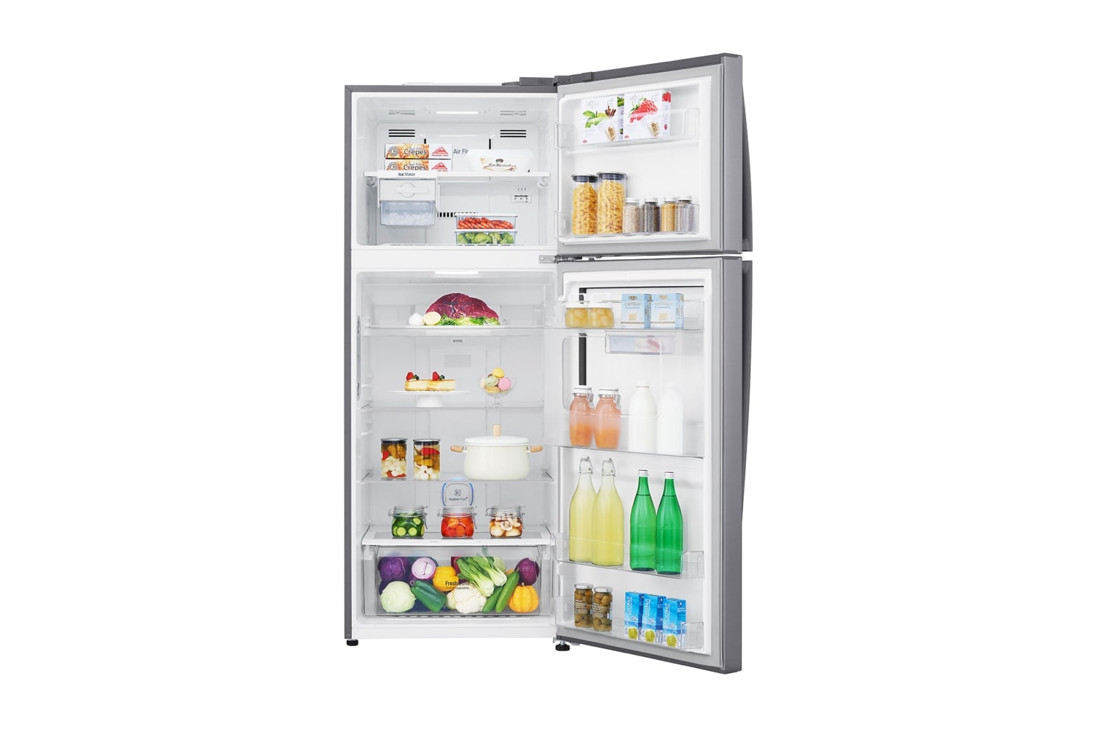 LG A+, Pratik Kapı™, 454 Litre, 70cm Genişlik, No Frost, İnoks, GC-D502HLAM
