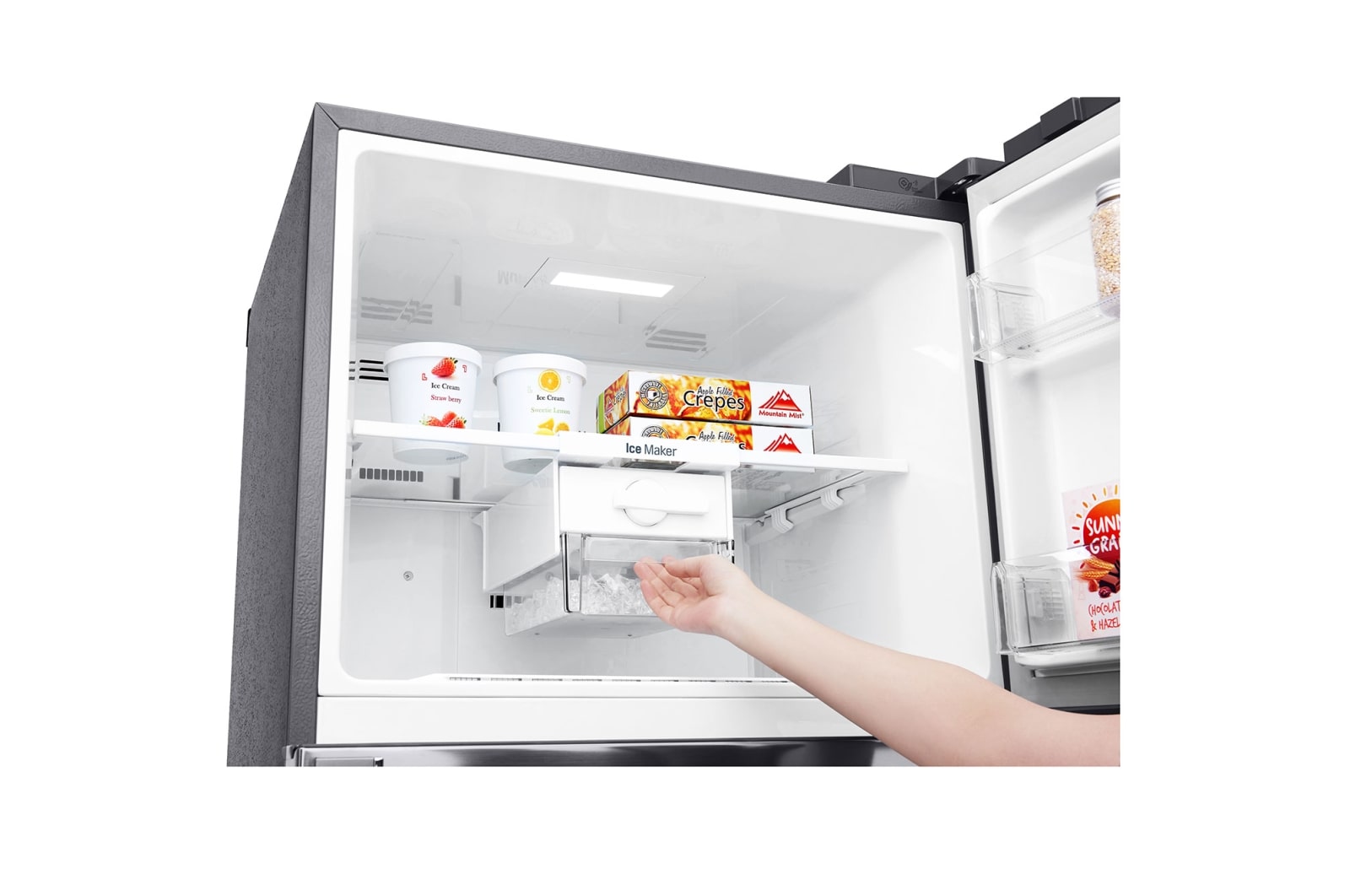 LG A+, Pratik Kapı™, 454 Litre, 70cm Genişlik, No Frost, İnoks, GC-D502HLAM