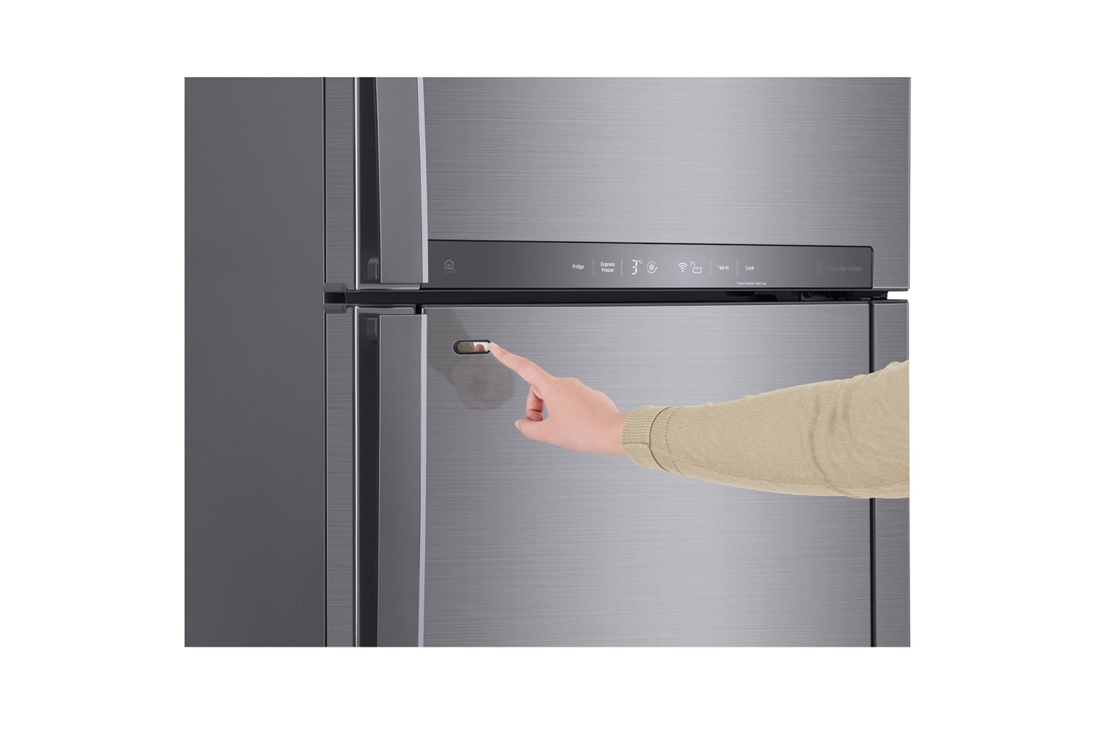 LG A+, Pratik Kapı™, 454 Litre, 70cm Genişlik, No Frost, İnoks, GC-D502HLAM