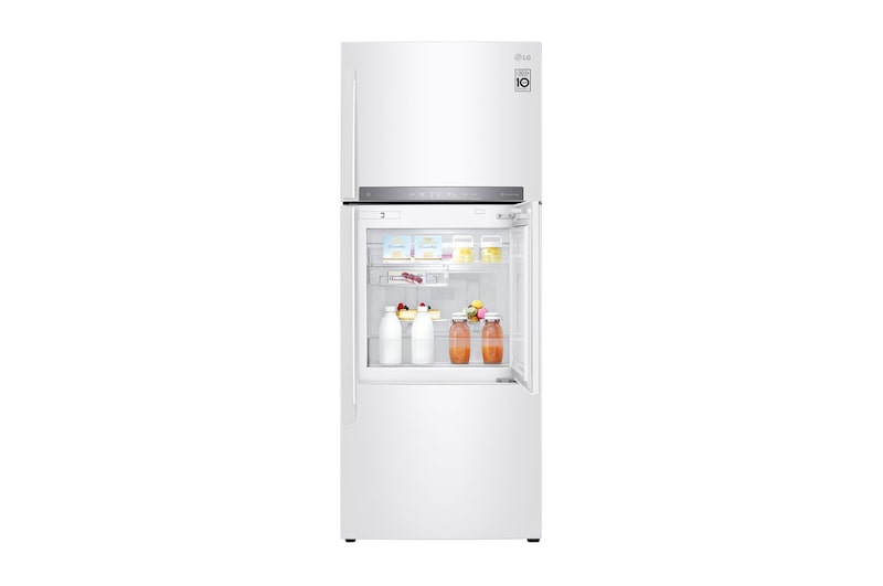 LG Pratik Kapılı 454litre Paslanmaz Çelik VCM Çift Dondurucu Üstte Buzdolabı, GC-D502HQAM
