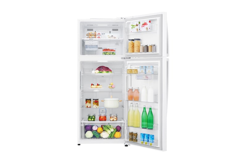 LG Pratik Kapılı 454litre Paslanmaz Çelik VCM Çift Dondurucu Üstte Buzdolabı, GC-D502HQAM