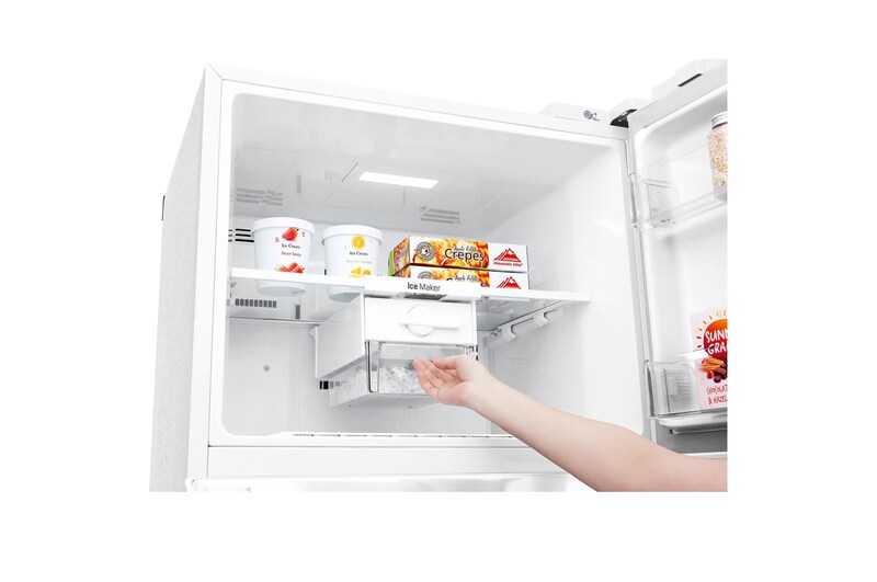 LG Pratik Kapılı 454litre Paslanmaz Çelik VCM Çift Dondurucu Üstte Buzdolabı, GC-D502HQAM