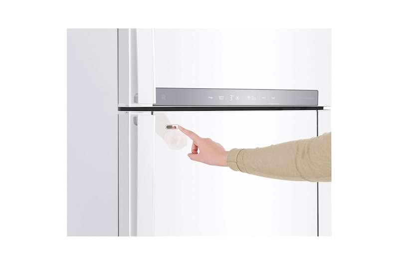 LG Pratik Kapılı 454litre Paslanmaz Çelik VCM Çift Dondurucu Üstte Buzdolabı, GC-D502HQAM