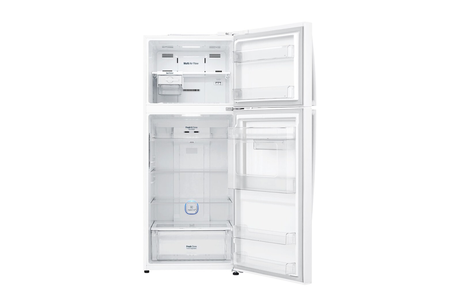 LG Pratik Kapılı 454litre Paslanmaz Çelik VCM Çift Dondurucu Üstte Buzdolabı, GC-D502HQAM