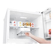 LG Pratik Kapılı 454litre Paslanmaz Çelik VCM Çift Dondurucu Üstte Buzdolabı, GC-D502HQAM