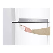 LG Pratik Kapılı 454litre Paslanmaz Çelik VCM Çift Dondurucu Üstte Buzdolabı, GC-D502HQAM