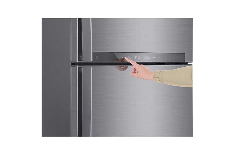 LG No Frost Buzdolabı  438 Litre  70cm  Genişlik E Enerji Sınıfı Metalik Gri, GC-H502HLHU