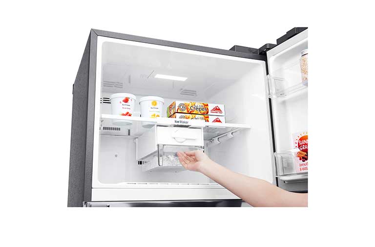 LG No Frost Buzdolabı  438 Litre  70cm  Genişlik E Enerji Sınıfı Metalik Gri, GC-H502HLHU