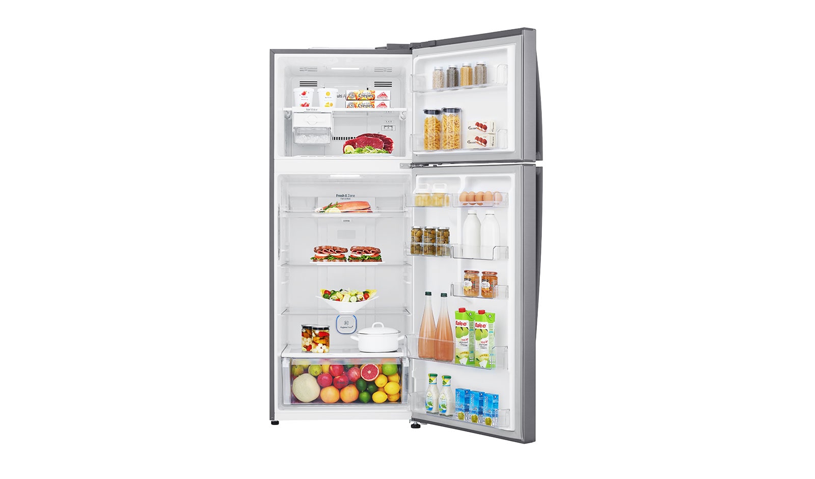 LG No Frost Buzdolabı  438 Litre  70cm  Genişlik E Enerji Sınıfı Metalik Gri, GC-H502HLHU