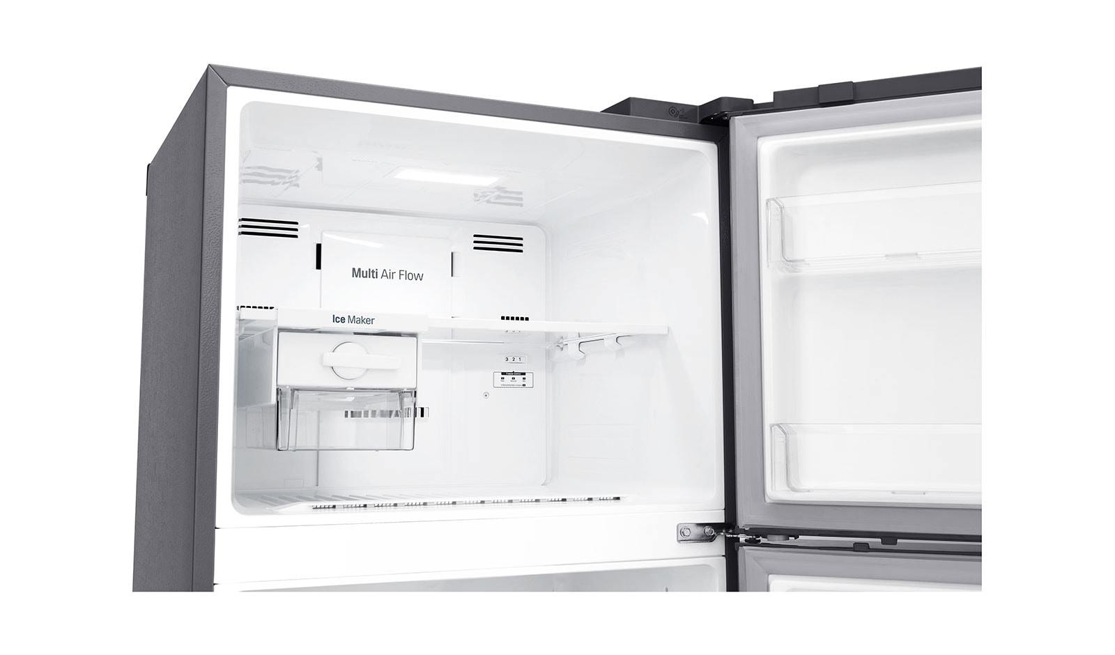 LG No Frost Buzdolabı  438 Litre  70cm  Genişlik E Enerji Sınıfı Metalik Gri, GC-H502HLHU