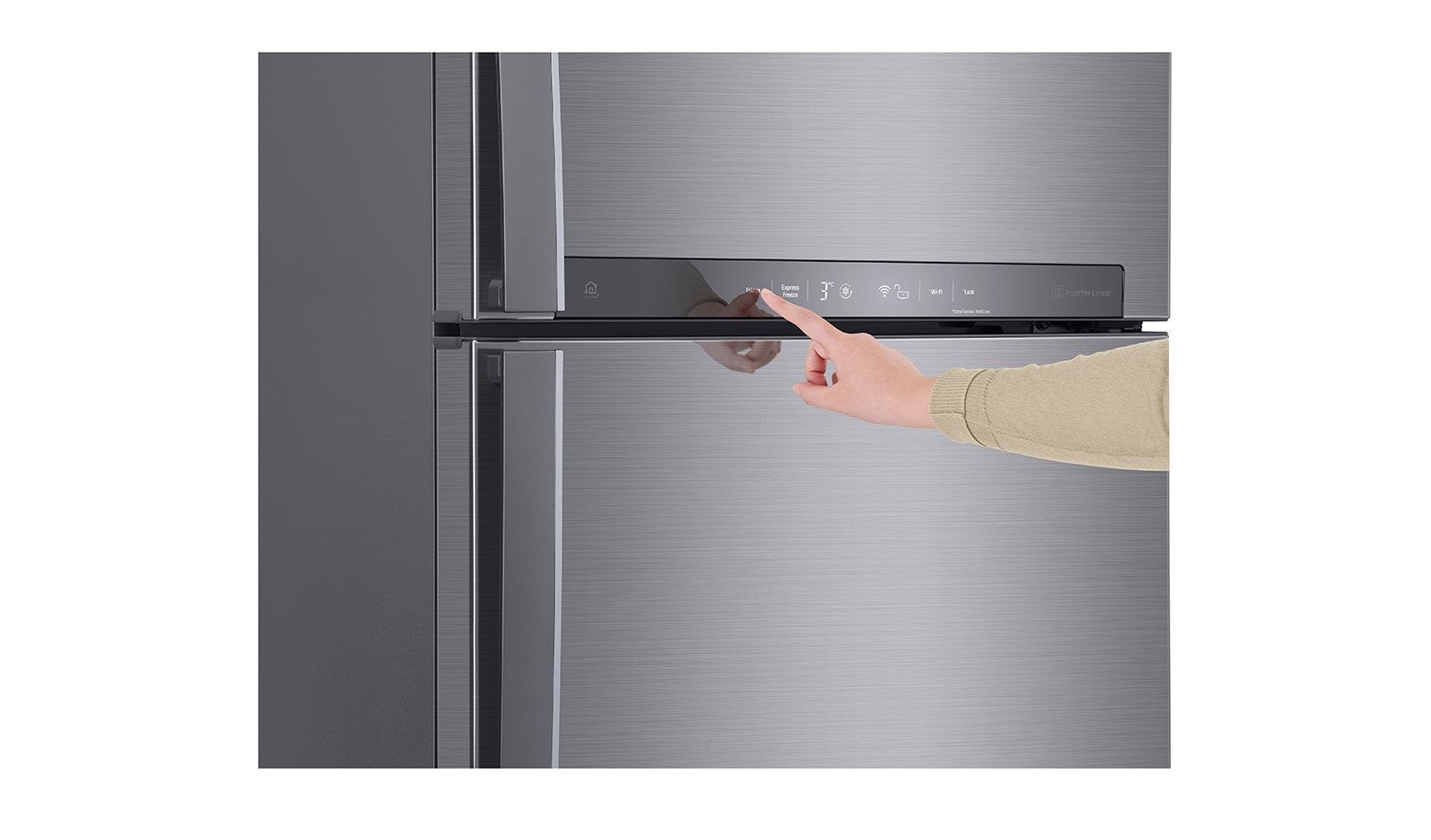 LG No Frost Buzdolabı  438 Litre  70cm  Genişlik E Enerji Sınıfı Metalik Gri, GC-H502HLHU