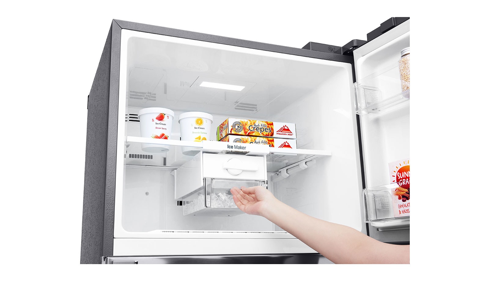 LG No Frost Buzdolabı  438 Litre  70cm  Genişlik E Enerji Sınıfı Metalik Gri, GC-H502HLHU