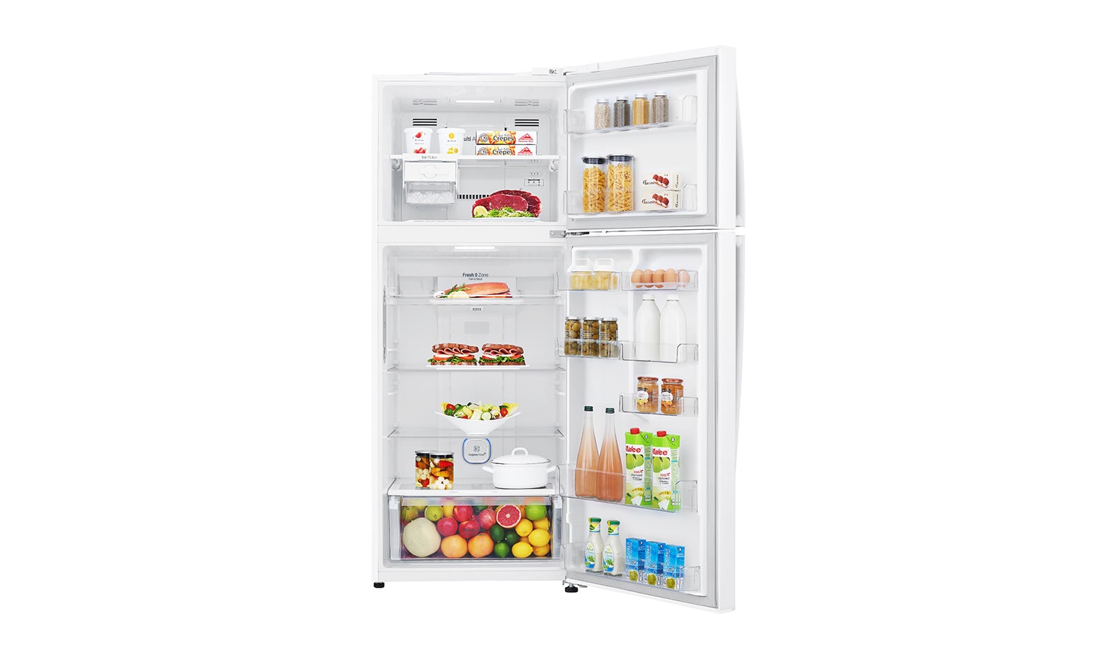 LG No Frost Buzdolabı  438 Litre  70cm  Genişlik E Enerji Sınıfı Beyaz, GC-H502HQHU