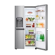 LG 674 Litre Hacimli Buzdolabı Smart Inverter Compressor Özellikli Su Sebilli Gri Renk, GC-L257SLRL