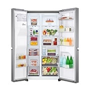 LG 674 Litre Hacimli Buzdolabı Smart Inverter Compressor Özellikli Su Sebilli Gri Renk, GC-L257SLRL