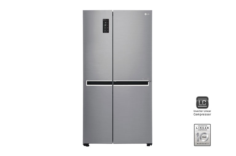A&#43;, Gardırop Tipi, Pratik Kapı™, 687 Litre, 91.2cm Genişlik, No Frost, Inoks GC-M247CLBV için önden görünüm