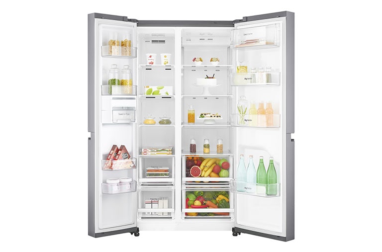 LG A+, Gardırop Tipi, Pratik Kapı™, 687 Litre, 91.2cm Genişlik, No Frost, Inoks, GC-M247CLBV