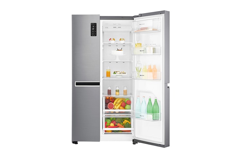 LG A+, Gardırop Tipi, Pratik Kapı™, 687 Litre, 91.2cm Genişlik, No Frost, Inoks, GC-M247CLBV