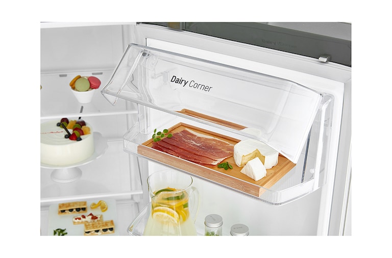 LG A+, Gardırop Tipi, Pratik Kapı™, 687 Litre, 91.2cm Genişlik, No Frost, Inoks, GC-M247CLBV