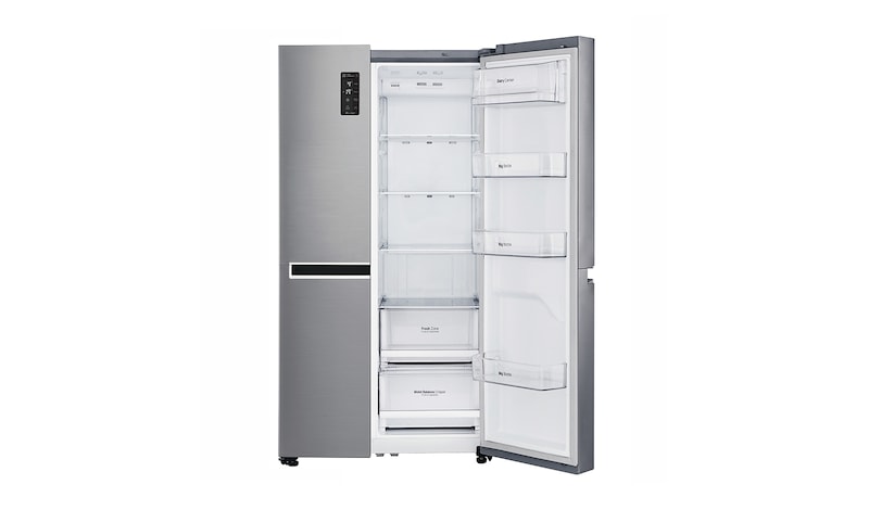 LG A+, Gardırop Tipi, Pratik Kapı™, 687 Litre, 91.2cm Genişlik, No Frost, Inoks, GC-M247CLBV
