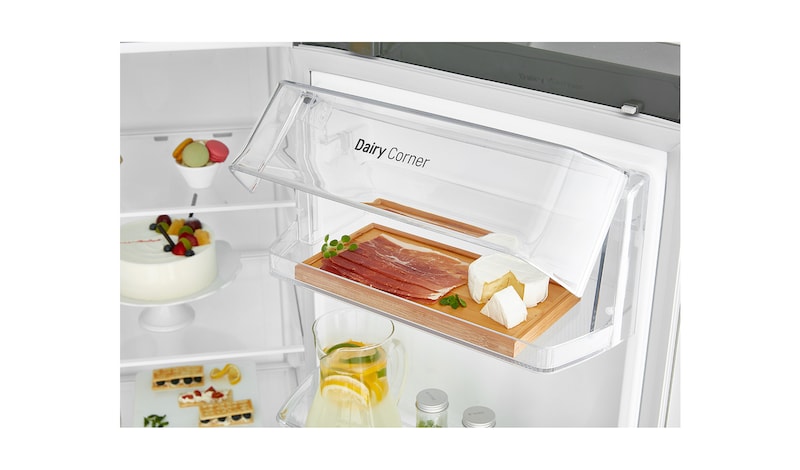 LG A+, Gardırop Tipi, Pratik Kapı™, 687 Litre, 91.2cm Genişlik, No Frost, Inoks, GC-M247CLBV