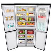 LG InstaView No Frost Buzdolabı  530 Litre 83,5cm Genişlik DoorCooling+ & Hygiene FRESH⁺ᵀᴹ  Mat Siyah, GC-Q22FTQKL
