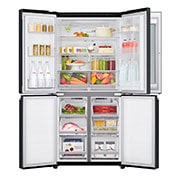LG InstaView No Frost Buzdolabı  530 Litre 83,5cm Genişlik DoorCooling+ & Hygiene FRESH⁺ᵀᴹ  Mat Siyah, GC-Q22FTQKL