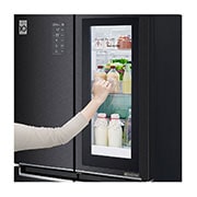 LG InstaView No Frost Buzdolabı  530 Litre 83,5cm Genişlik DoorCooling+ & Hygiene FRESH⁺ᵀᴹ  Mat Siyah, GC-Q22FTQKL