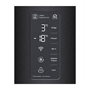 LG InstaView No Frost Buzdolabı  530 Litre 83,5cm Genişlik DoorCooling+ & Hygiene FRESH⁺ᵀᴹ  Mat Siyah, GC-Q22FTQKL