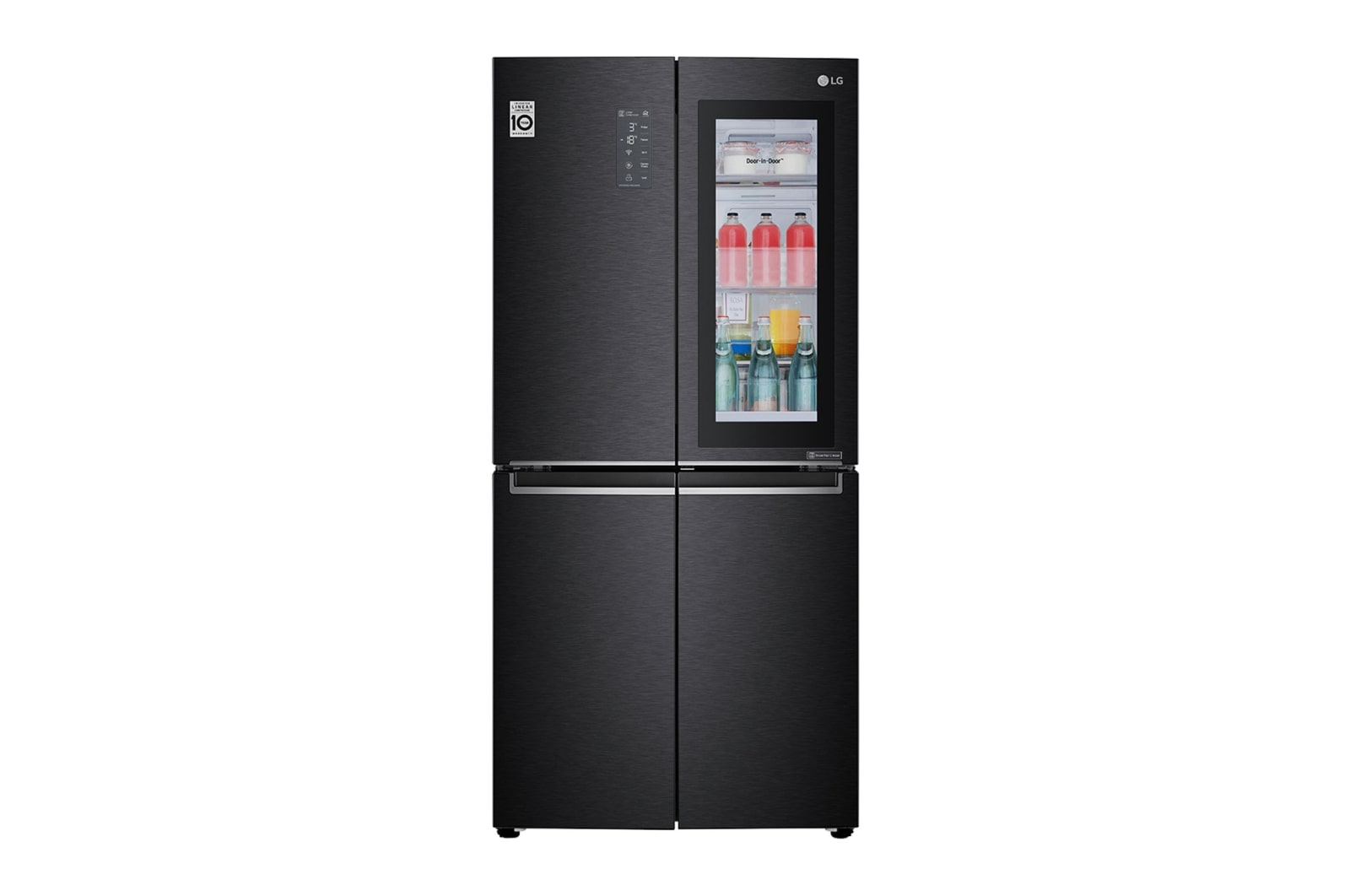 InstaView No Frost Buzdolabı  530 Litre 83,5cm Genişlik DoorCooling&#43; &amp; Hygiene FRESH⁺ᵀᴹ  Mat Siyah GC-Q22FTQKL için önden görünüm