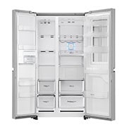 LG Instaview No Frost  Buzdolabı 642 Litre 91,2cm Genişlik F Enerji Sınıfı  Metalik Gri, GC-Q247CSBV