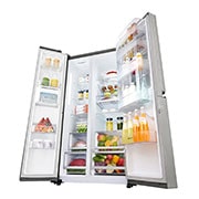 LG Instaview No Frost  Buzdolabı 642 Litre 91,2cm Genişlik F Enerji Sınıfı  Metalik Gri, GC-Q247CSBV