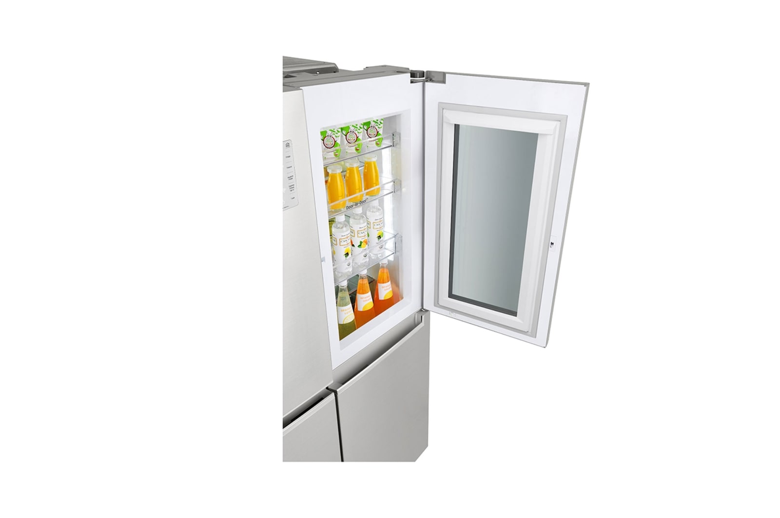 LG Instaview No Frost  Buzdolabı 642 Litre 91,2cm Genişlik F Enerji Sınıfı  Metalik Gri, GC-Q247CSBV