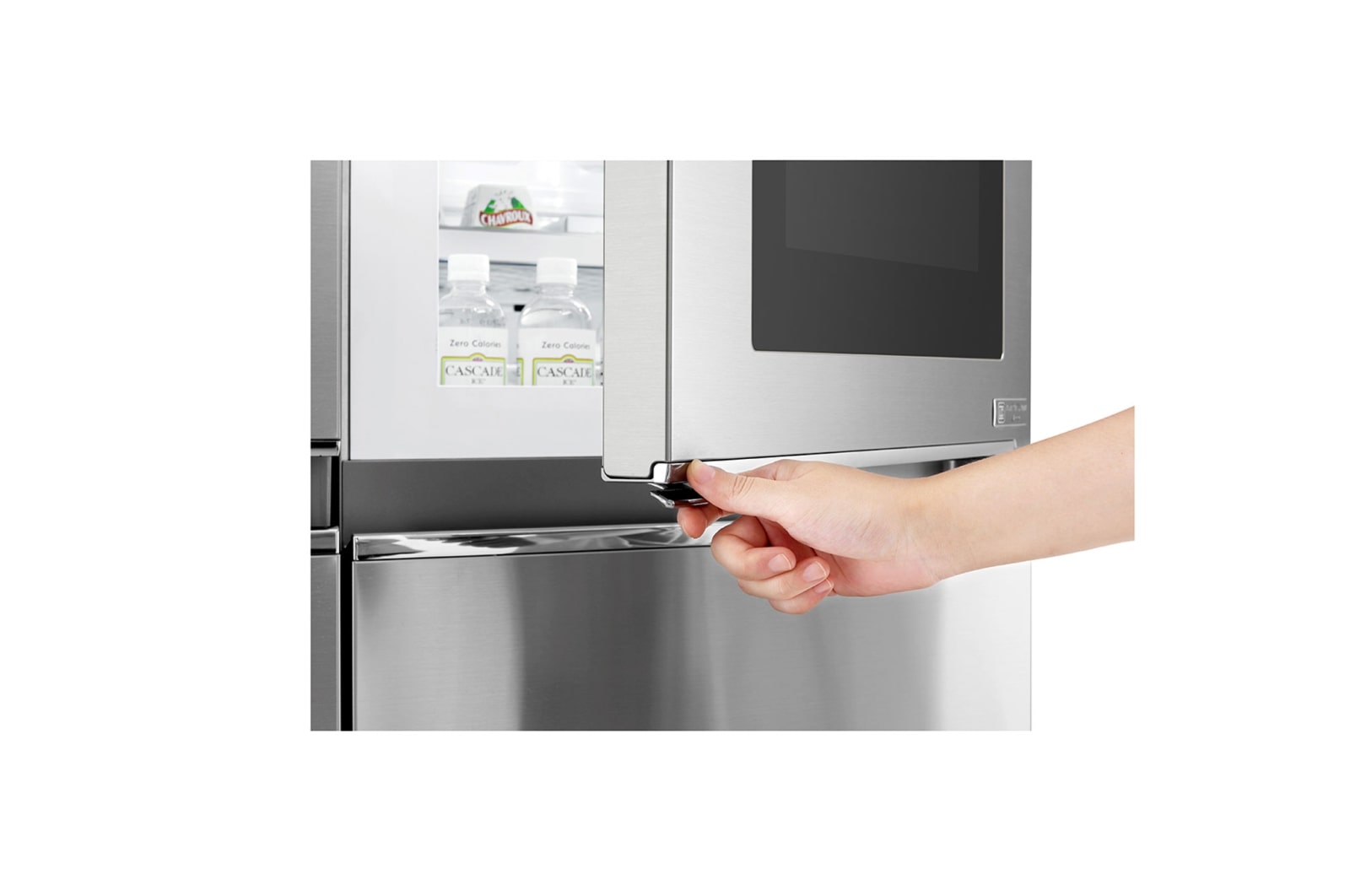 LG Instaview No Frost  Buzdolabı 642 Litre 91,2cm Genişlik F Enerji Sınıfı  Metalik Gri, GC-Q247CSBV