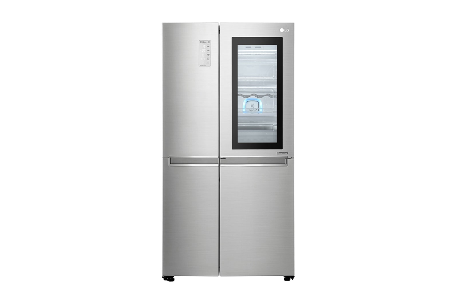 LG Instaview No Frost  Buzdolabı 642 Litre 91,2cm Genişlik F Enerji Sınıfı  Metalik Gri, GC-Q247CSBV