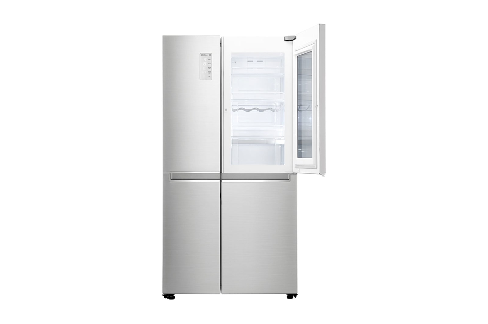 LG Instaview No Frost  Buzdolabı 642 Litre 91,2cm Genişlik F Enerji Sınıfı  Metalik Gri, GC-Q247CSBV