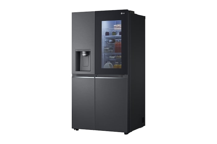 LG 674 Litre Hacimli Sahip InstaView & Door-in-Door™ Özellikli Buzdolabı Su Sebilli Mat Siyah Renk , GC-X257CQAW