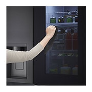 LG 674 Litre Hacimli Sahip InstaView & Door-in-Door™ Özellikli Buzdolabı Su Sebilli Mat Siyah Renk , GC-X257CQAW