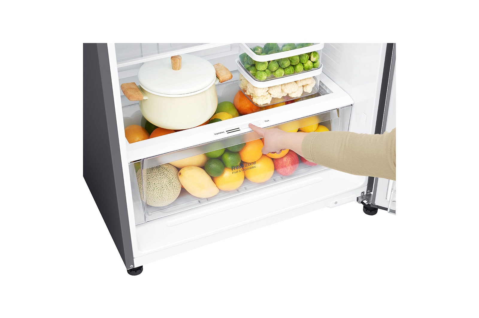 LG No Frost Buzdolabı  516 Litre  78cm Genişlik  A++  Enerji Sınıfı Metalik Gri, GN-C602HLCU
