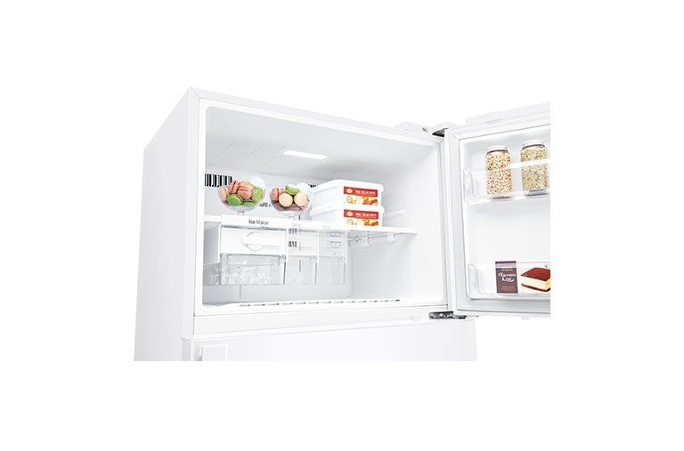 LG No Frost Buzdolabı | 506 Litre Kapasite | E Enerji Sınıfı | Beyaz Renk, GN-H702HQHU